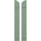 Ekena Millwork Americraft 2-Board (2 Batten) Wood Joined Board-n-Batten Shutters w/Ellipt Top, ARW101BE207X77TGH, PR ARW101BE207X77TGH - alternate 1